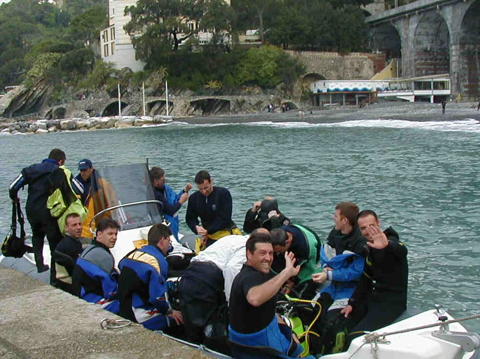 immersione a Zoagli del 1 maggio 2004